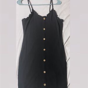 Casual black summer dress